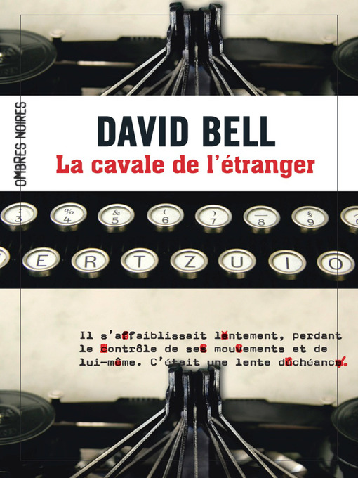 Title details for La cavale de l'étranger by David Bell - Wait list